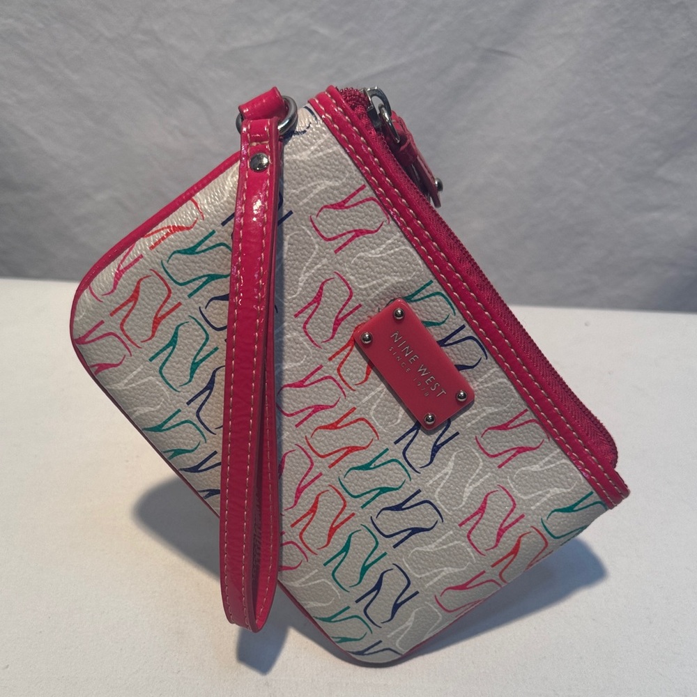 Nine West Pink and Multicolor Wristlet